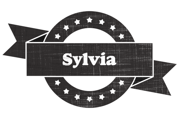 Sylvia grunge logo