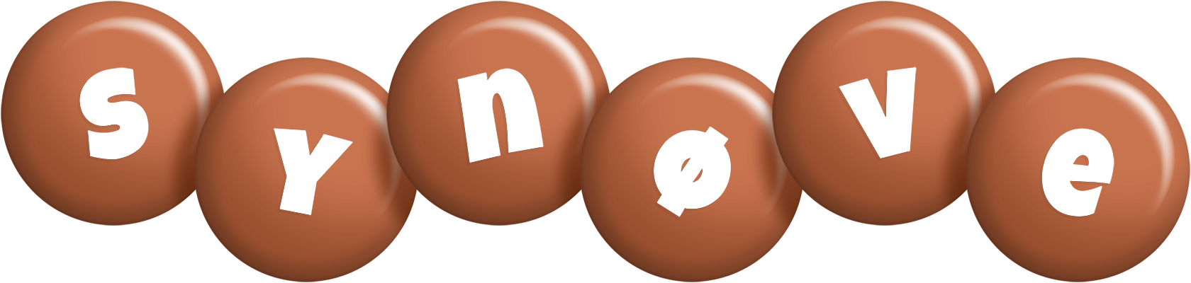 Synøve candy-brown logo