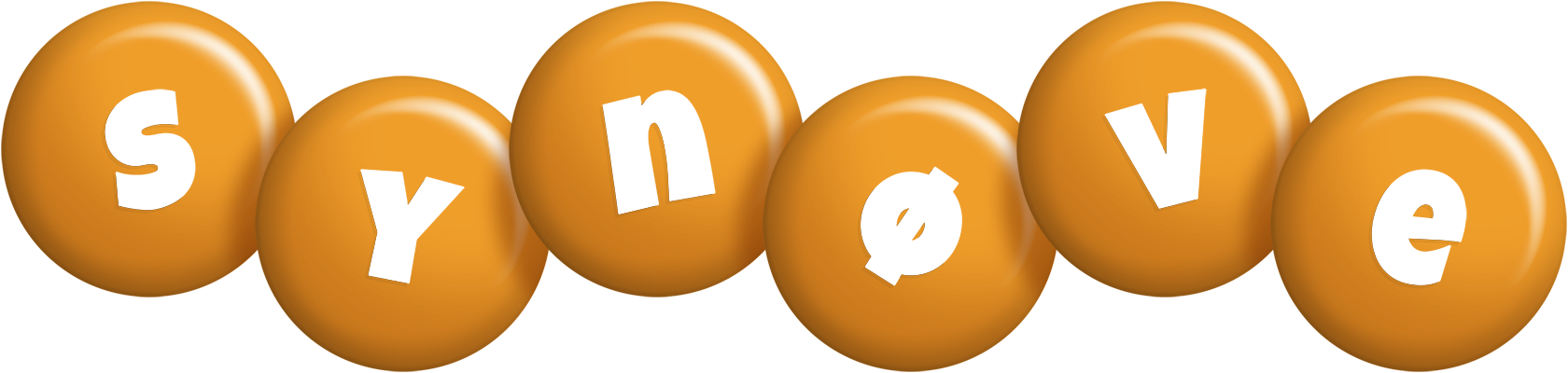 Synøve candy-orange logo