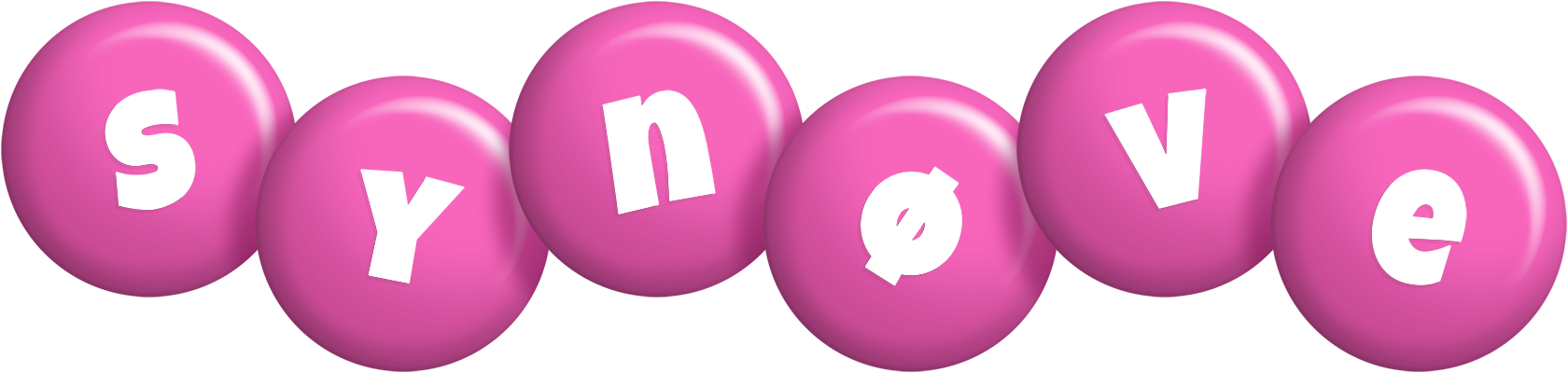 Synøve candy-pink logo