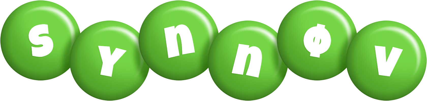 Synnøv candy-green logo
