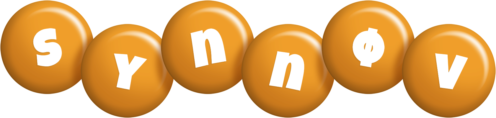 Synnøv candy-orange logo