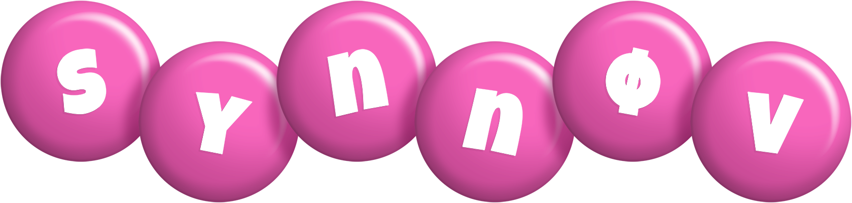 Synnøv candy-pink logo