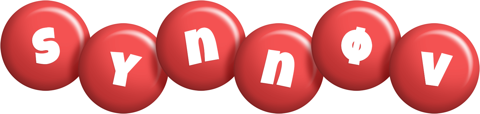 Synnøv candy-red logo