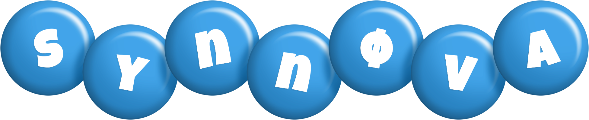 Synnøva candy-blue logo