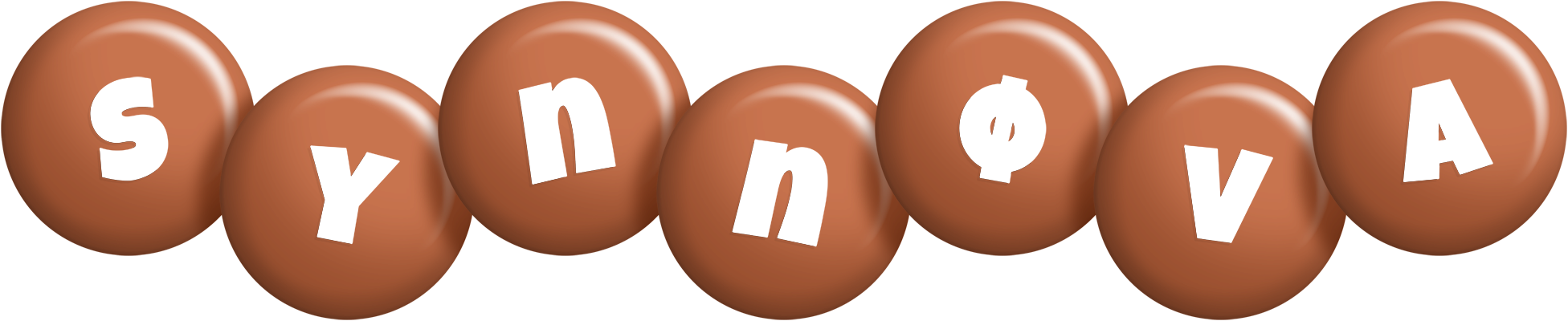 Synnøva candy-brown logo