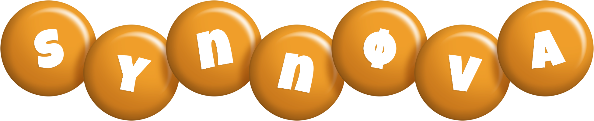 Synnøva candy-orange logo