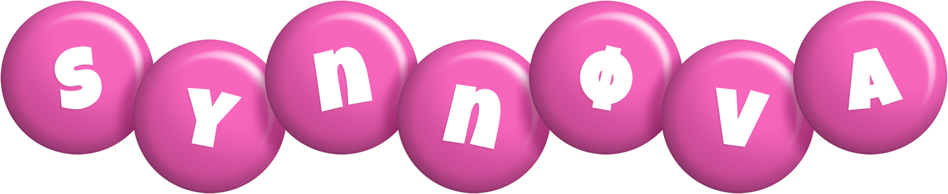 Synnøva candy-pink logo