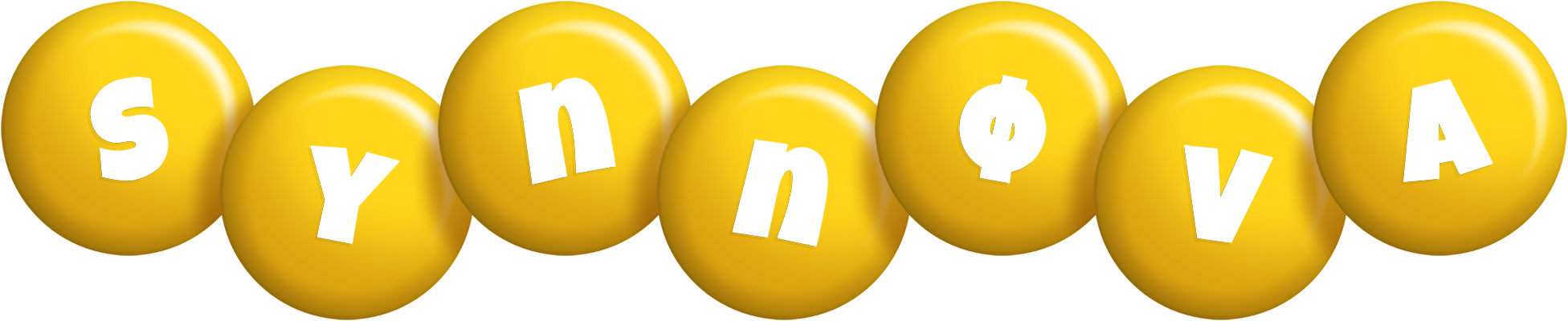 Synnøva candy-yellow logo