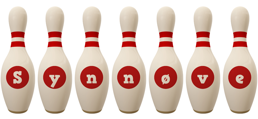 Synnøve bowling-pin logo