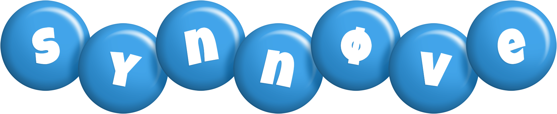 Synnøve candy-blue logo