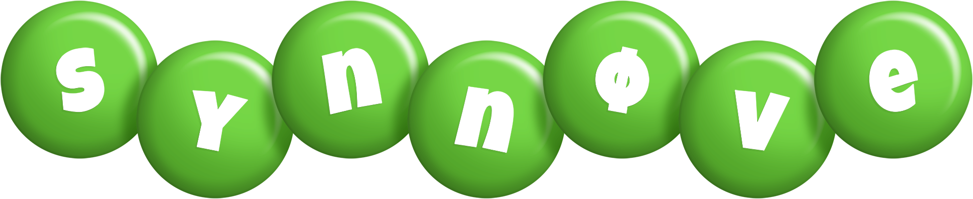 Synnøve candy-green logo