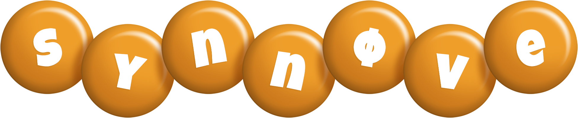Synnøve candy-orange logo