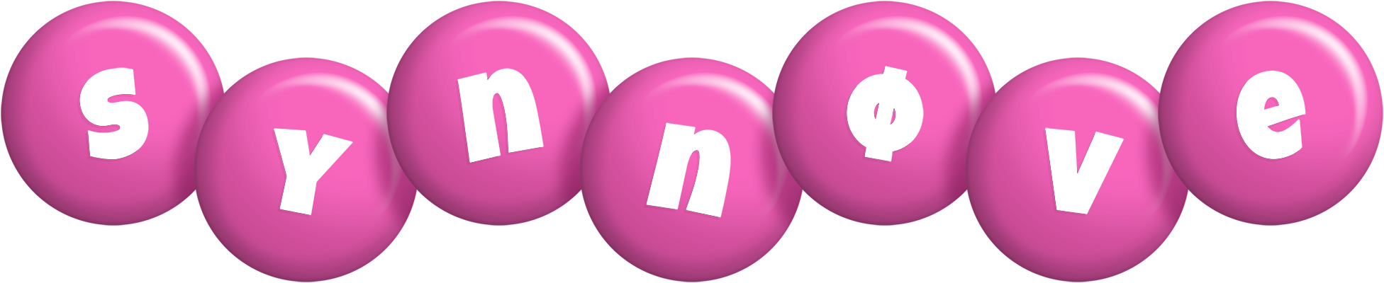 Synnøve candy-pink logo