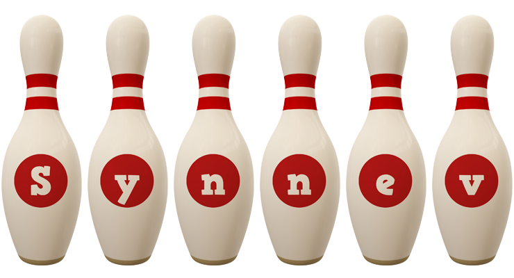 Synnev bowling-pin logo