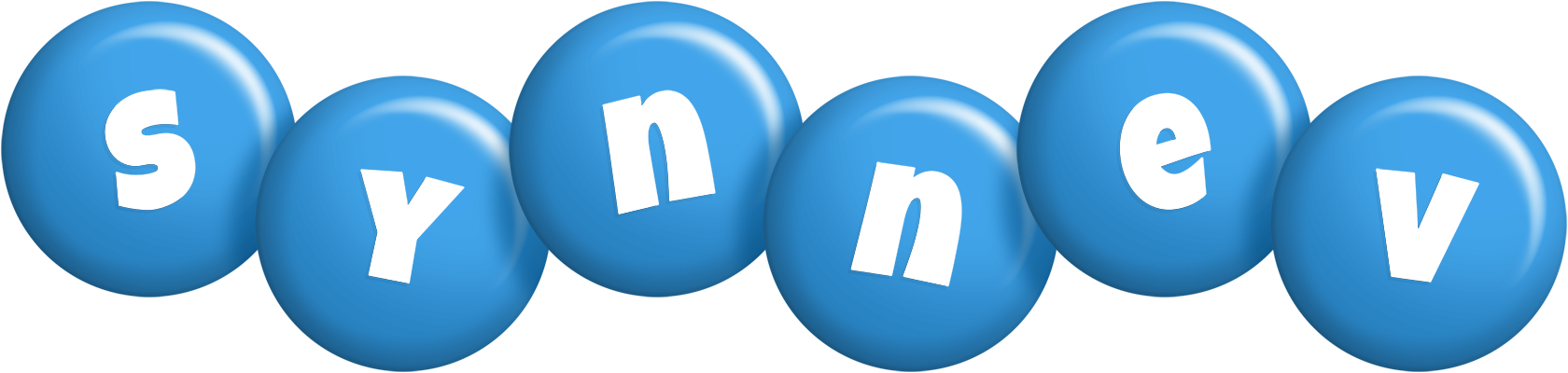Synnev candy-blue logo