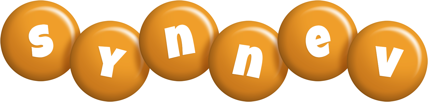 Synnev candy-orange logo