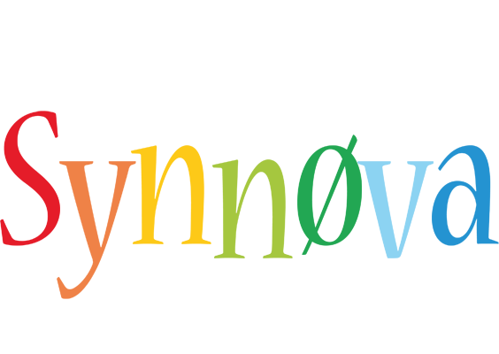 Synnøva birthday logo