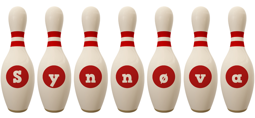 Synnøva bowling-pin logo