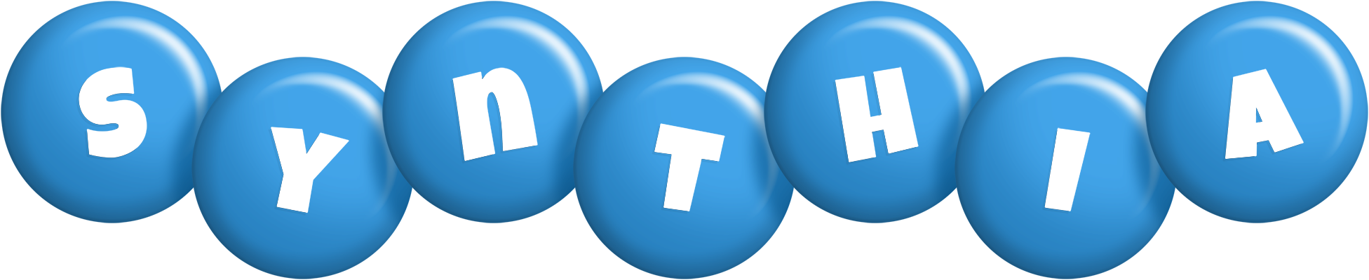 Synthia candy-blue logo