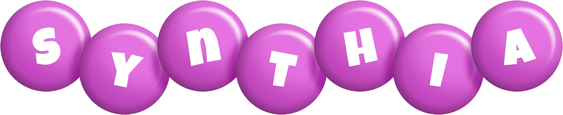 Synthia candy-purple logo
