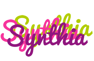 Synthia flowers logo