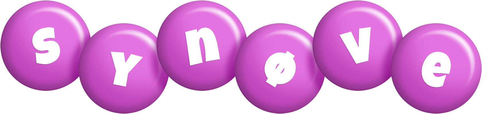 Synøve candy-purple logo
