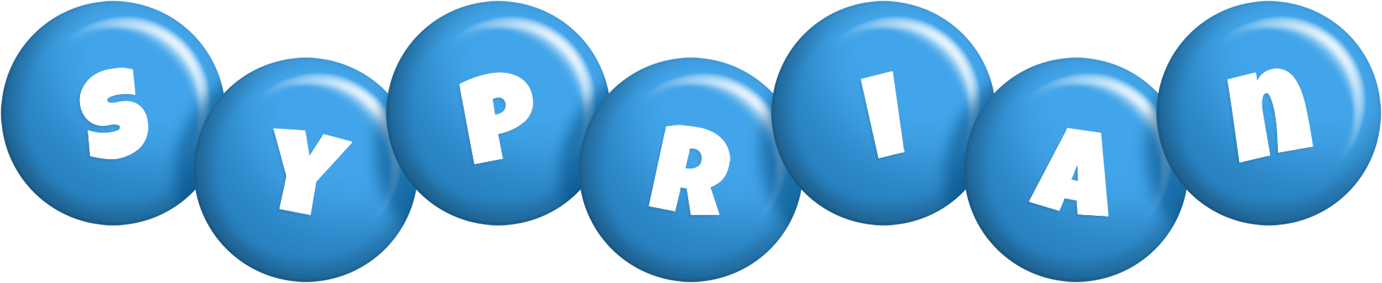 Syprian candy-blue logo