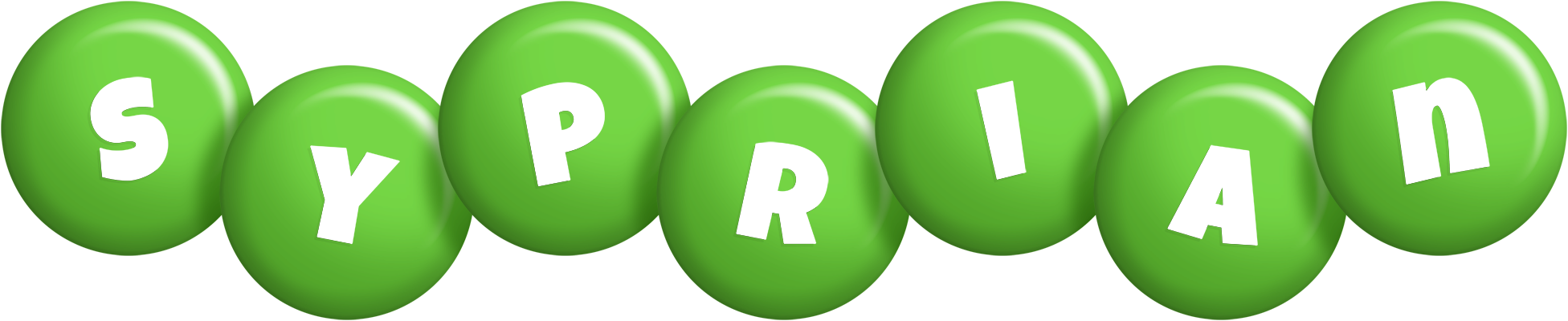 Syprian candy-green logo