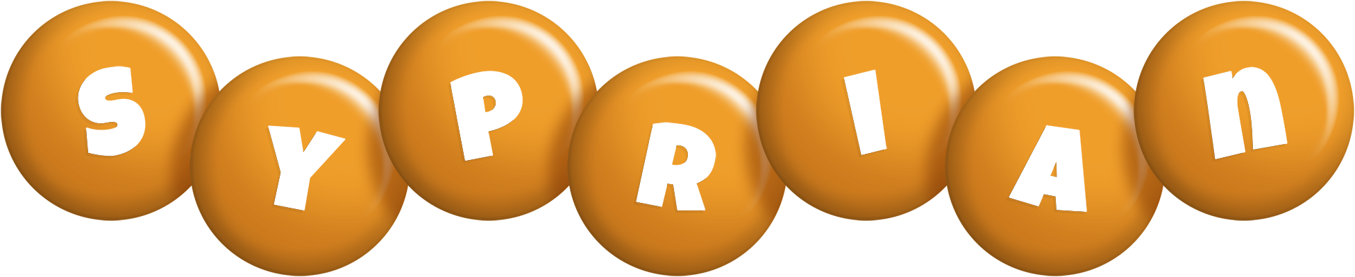 Syprian candy-orange logo