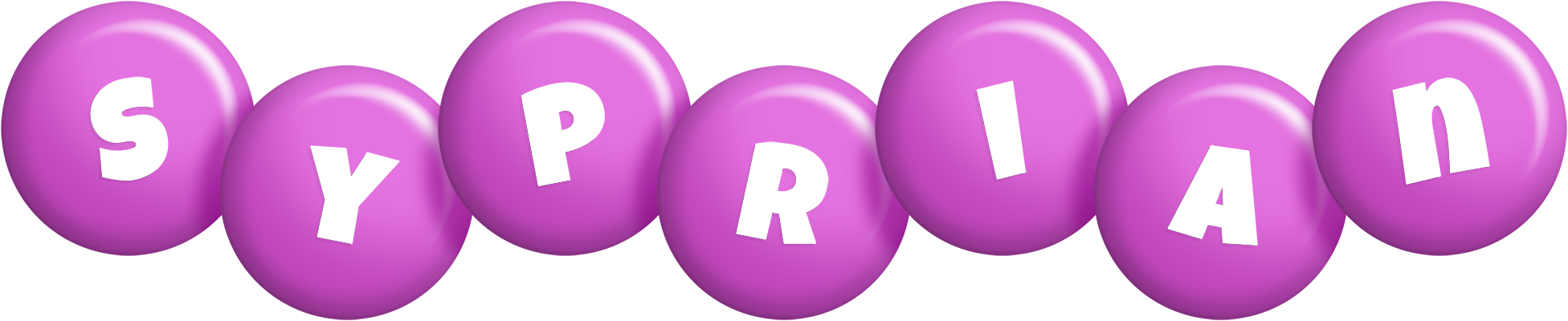 Syprian candy-purple logo
