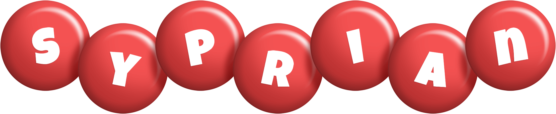 Syprian candy-red logo