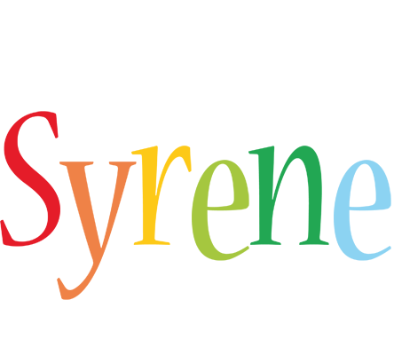 Syrene birthday logo