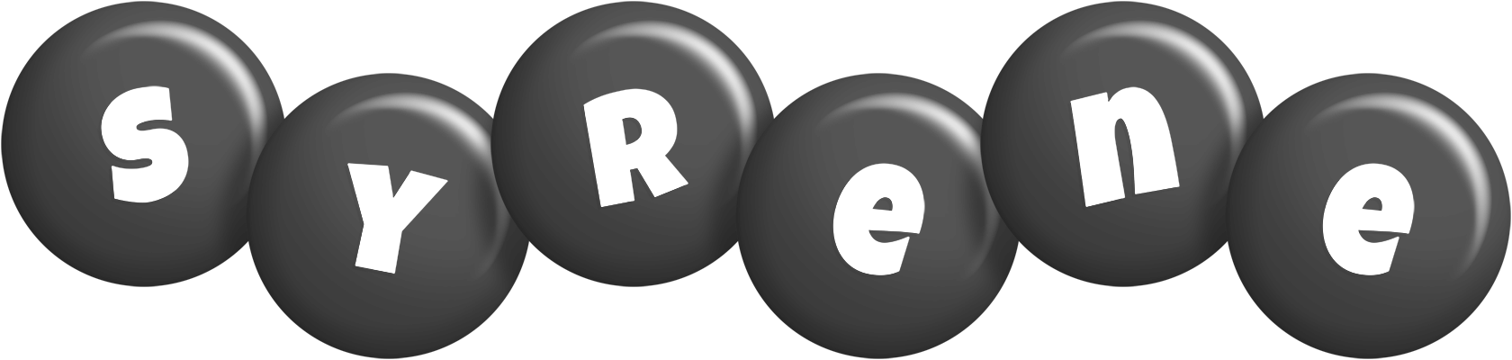 Syrene candy-black logo