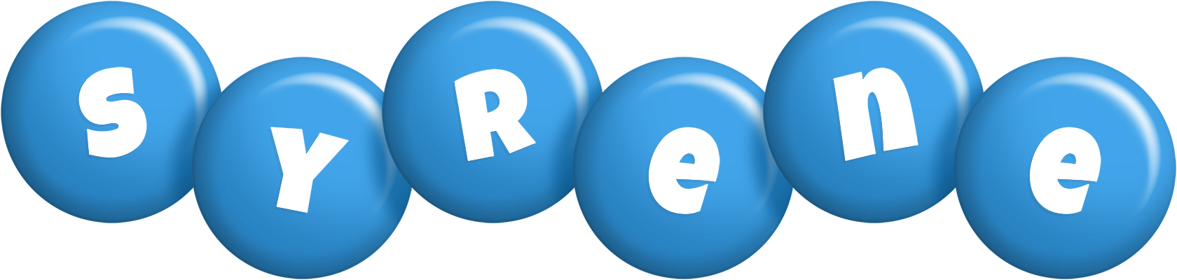 Syrene candy-blue logo