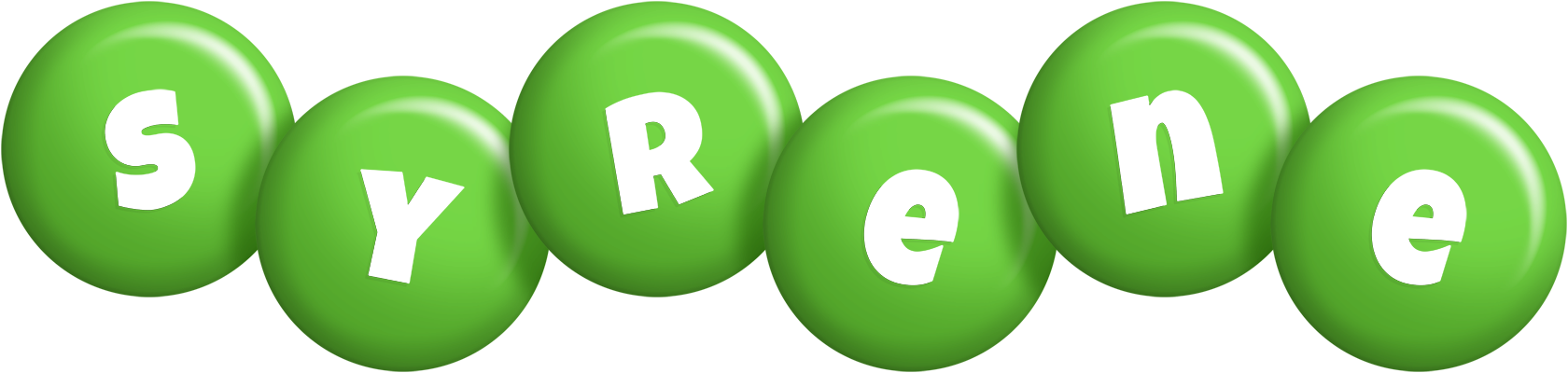Syrene candy-green logo