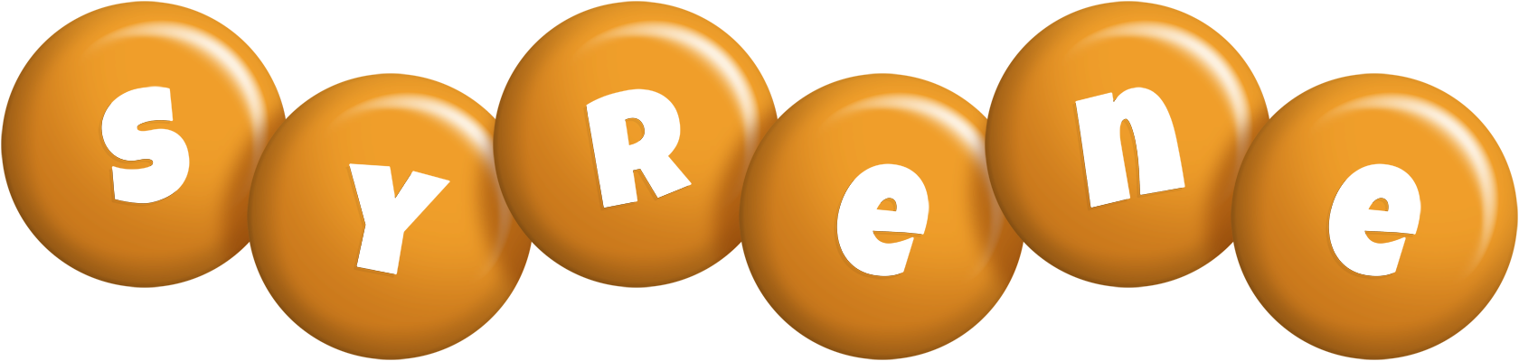 Syrene candy-orange logo