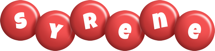 Syrene candy-red logo