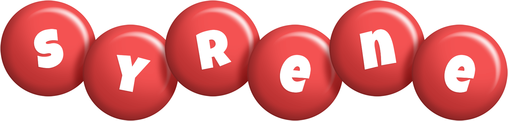 Syrene candy-red logo