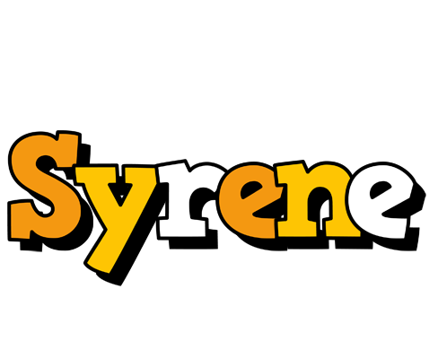 Syrene cartoon logo