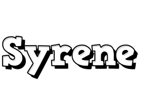 Syrene snowing logo