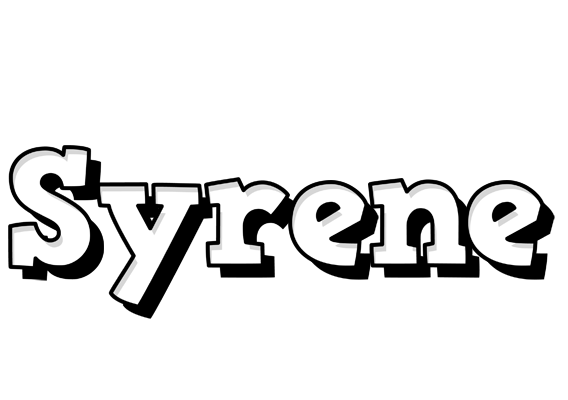 Syrene snowing logo
