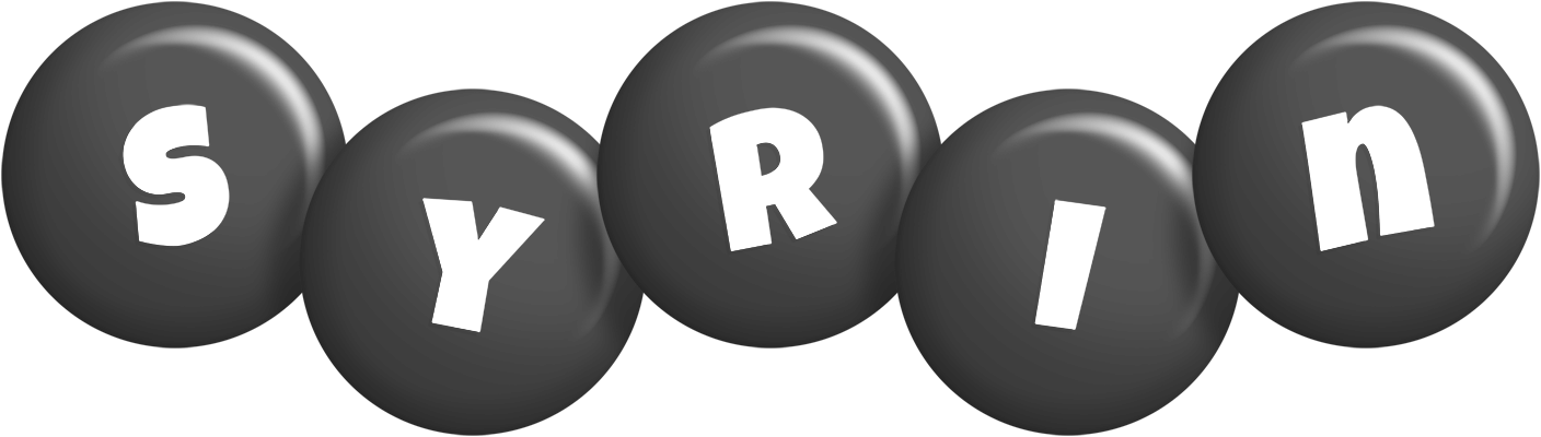 Syrin candy-black logo