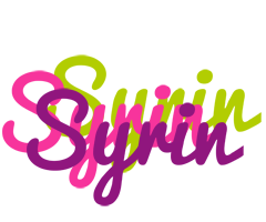 Syrin flowers logo