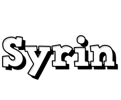 Syrin snowing logo