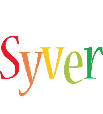 Syver birthday logo
