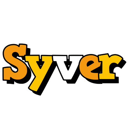 Syver cartoon logo