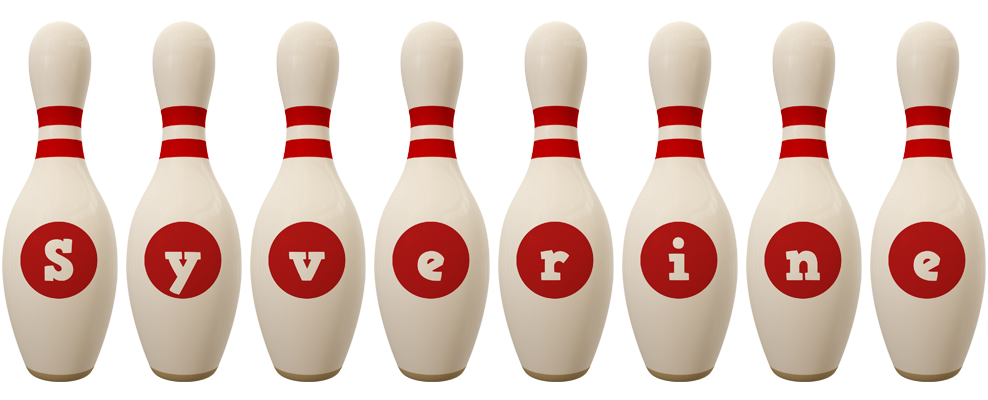 Syverine bowling-pin logo