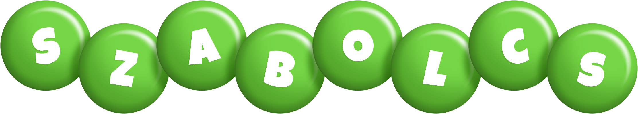 Szabolcs candy-green logo