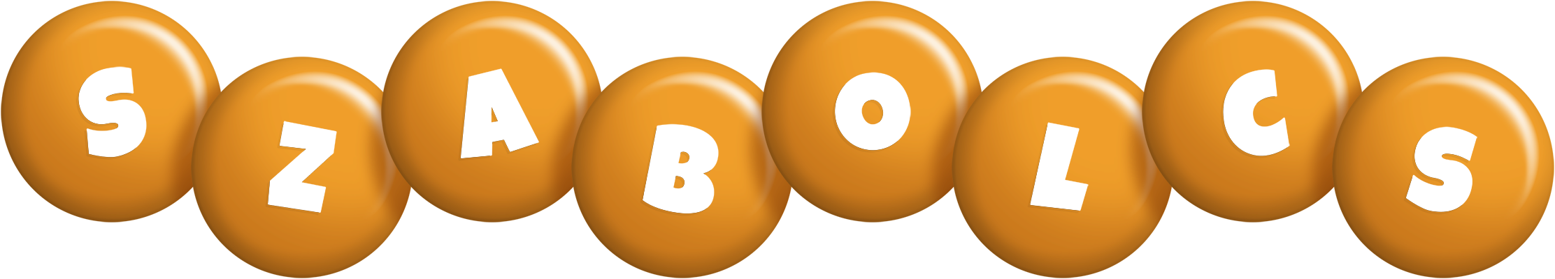 Szabolcs candy-orange logo